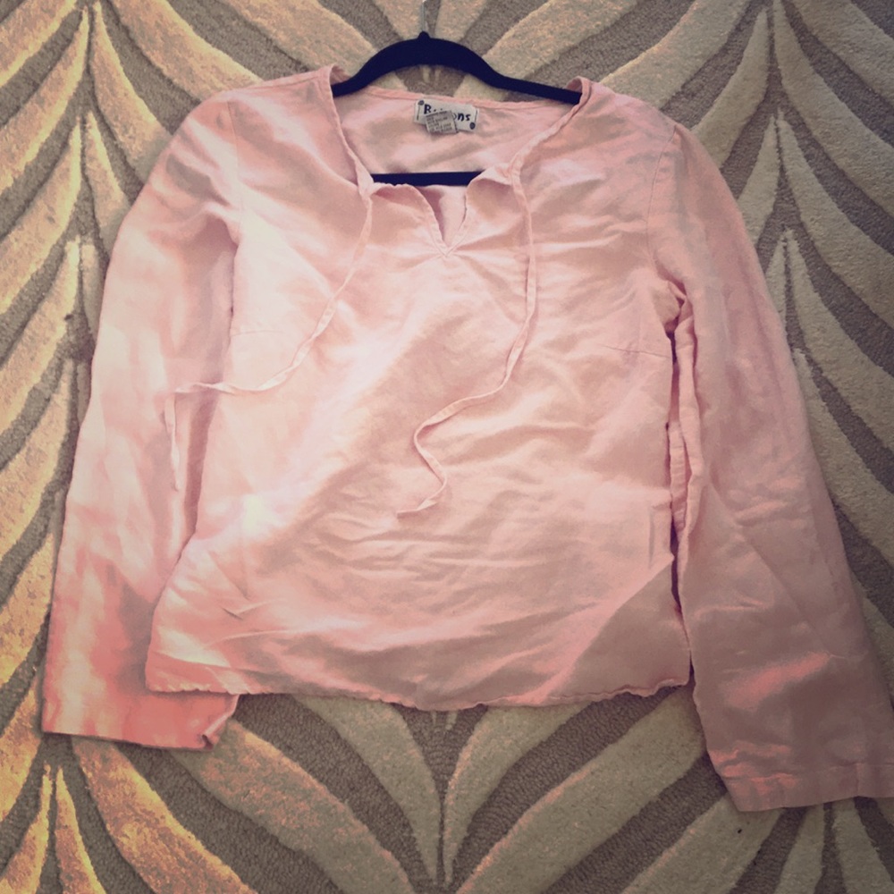 Light pink linen shirt